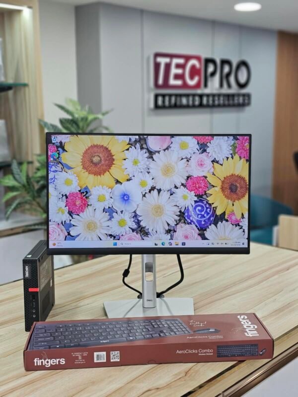 Lenovo ThinkCentre i5-8400 8GB 256GB SSD + Dell P2222H 21.5-inch FHD IPS Monitor