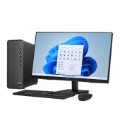 HP 27 inch Monitor & Slim Windows Desktop Bundle Intel Core i3-12100 8GB RAM 512GB SSD Black - Walmart_com
